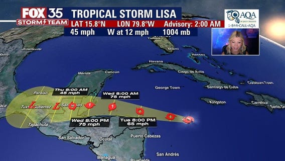 Today's tropical weather forecast