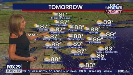 Weather Authority: Tuesday 10 p.m. forecast