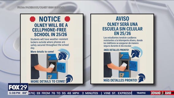 Students react to controversial cell-phone policy at Olney High School