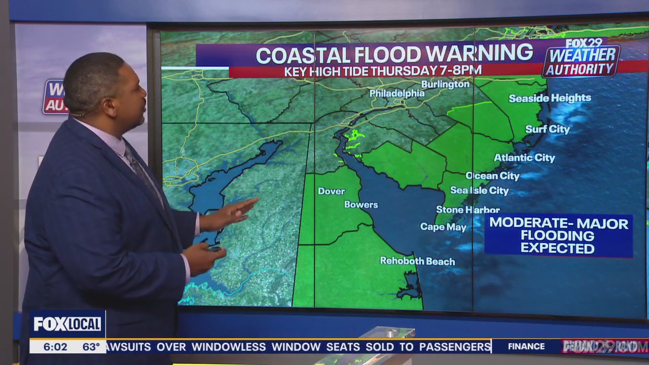 Weather Authority: Showers expected at the shore on Thursday