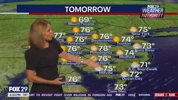 Weather Authority: Monday 5 p.m. forecast