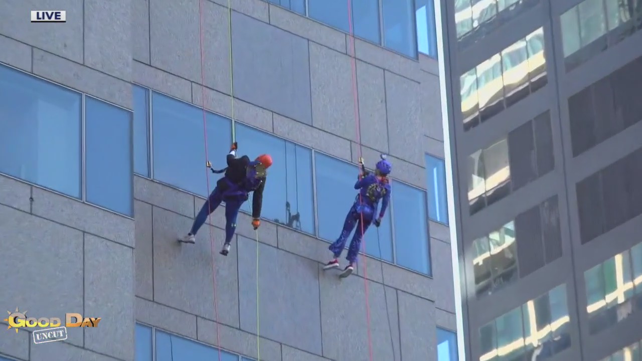 Good Day Uncut: Outward Bound Philadelphia Rappel Philly Skyscraper