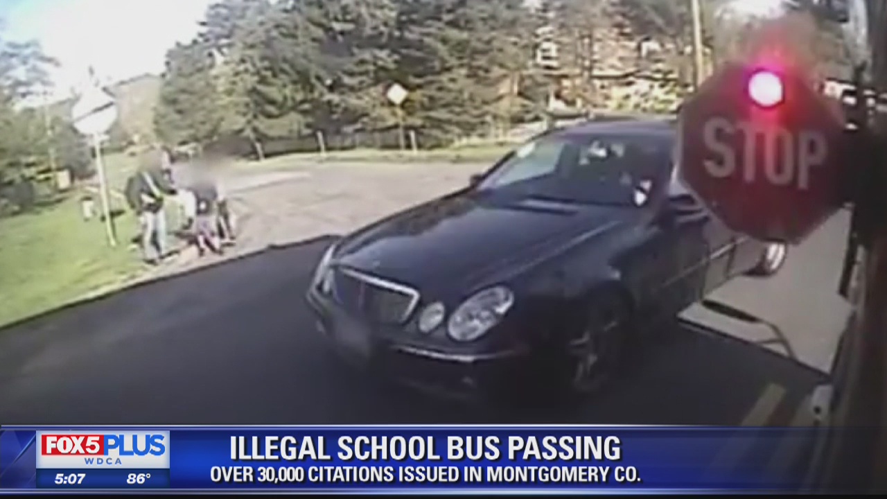 More than 32,000 citations issued to drivers for illegally passing Montgomery County school buses