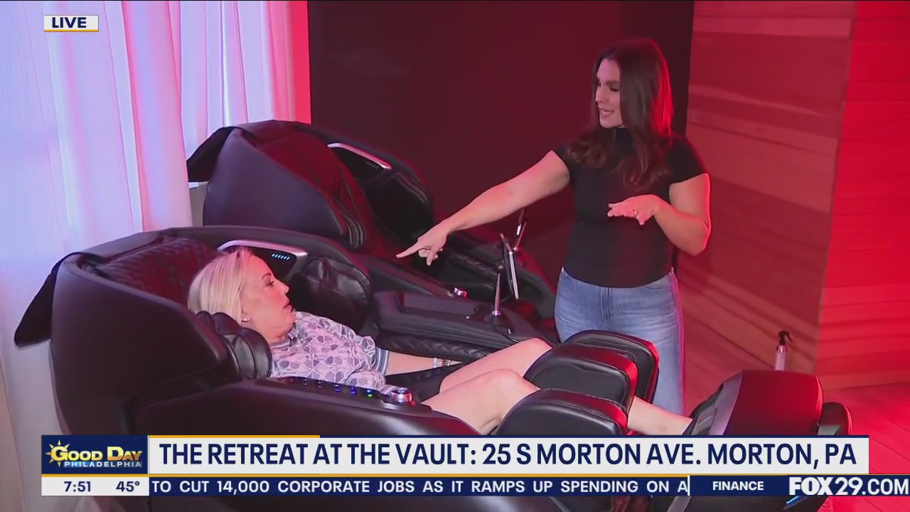 6D Massage Chairs and Cold Plunges at The Retreat at the Vault