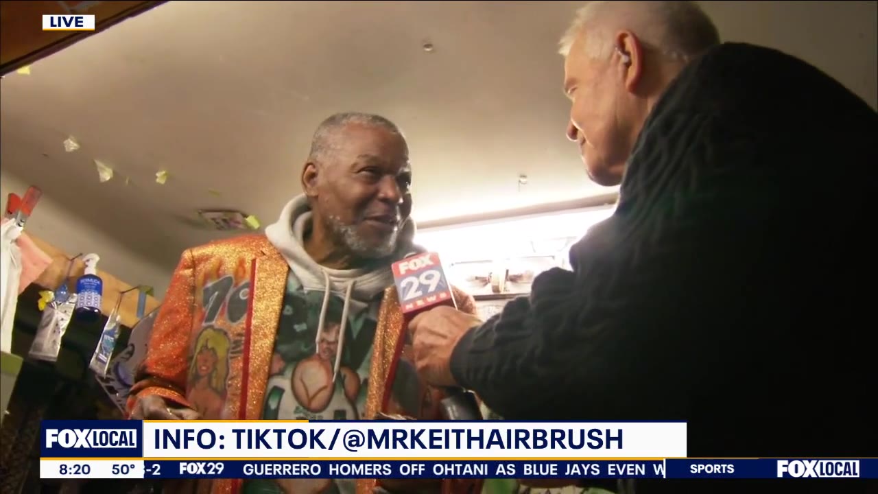 Local artistic legend Mr. Keith known for creating masterpieces!