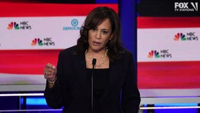 Kamala Harris has emotional exchange with Joe Biden over race during Democratic debate