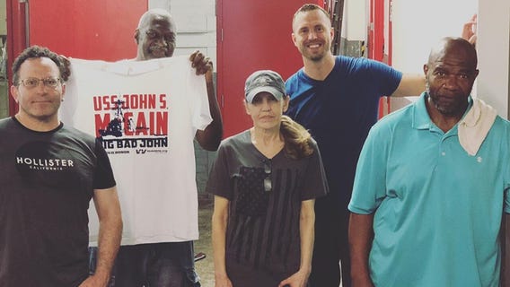 Veterans to hand out USS John McCain shirts at Trump's Fourth of July event