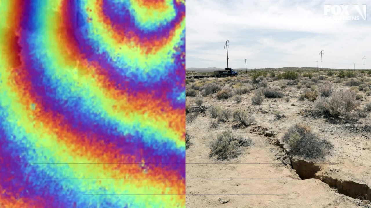 NASA map shows how earth moved in CA quakes