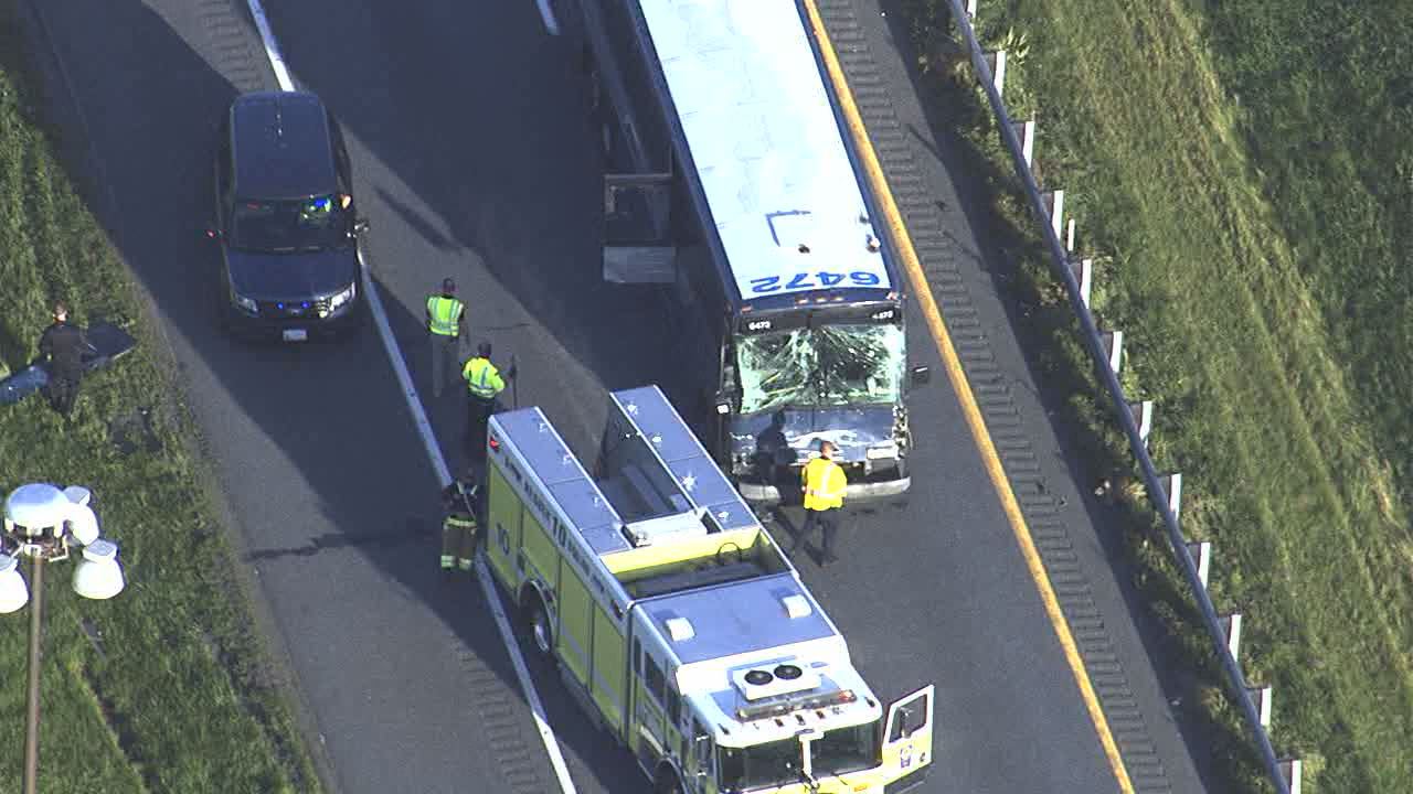 Injuries reported after crash involving bus, tractor-trailer outside ...