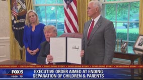 In reversal, Trump orders halt to his family separation rule