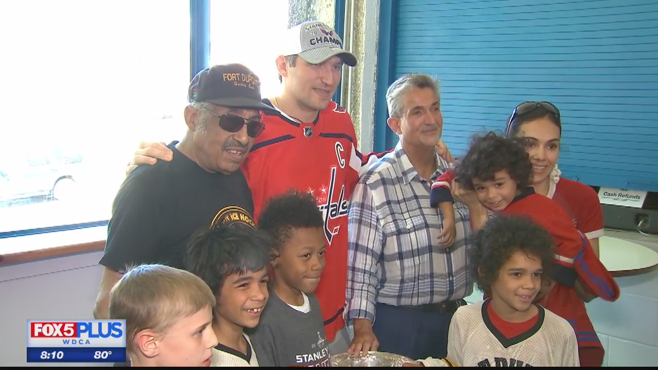Capitals' Alex Ovechkin, Ted Leonsis bring Stanley Cup to Fort Dupont Ice Arena