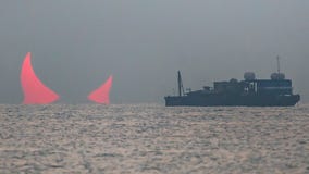 Photo of sun eclipsed by moon bears uncanny resemblance to 'devil horns'