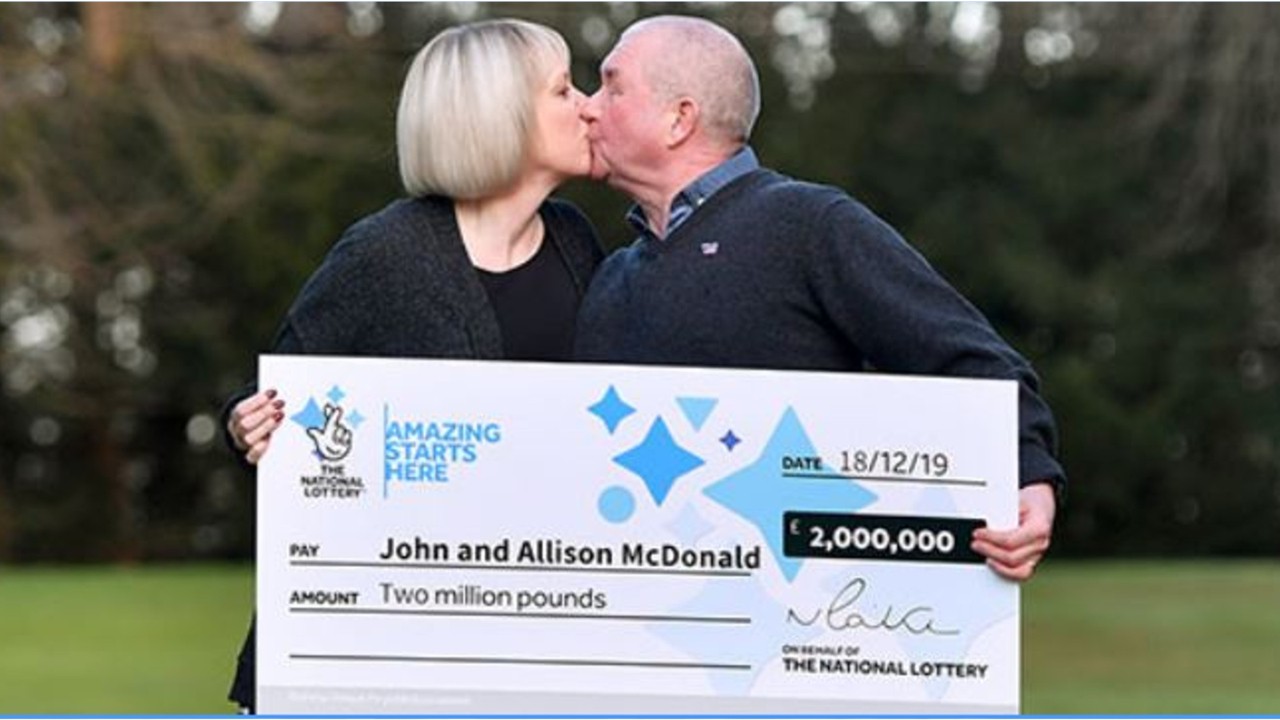 Couple wins lottery, son declared cancer-free