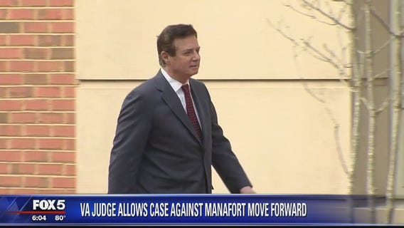 Judge in Virginia lets case against Manafort move forward