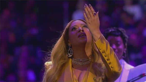 Beyonce opens Kobe Memorial with emotional performance
