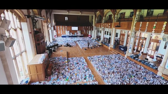 Timelapse video shows 125,000 birthday cards mailed to British WWII vet