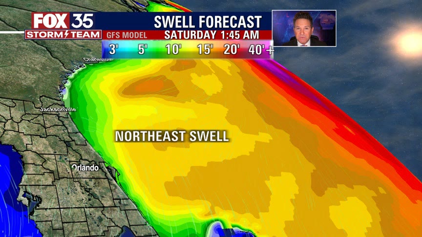 Tropical disturbance in the Atlantic causing dangerous rip currents at Florida beaches
