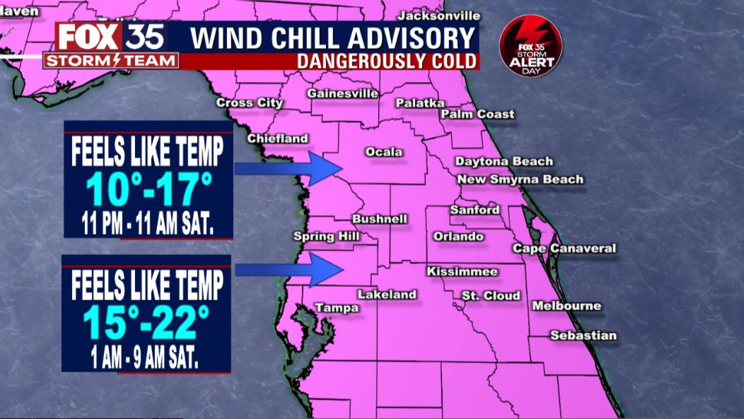 Temperatures to fall into the 20s tonight