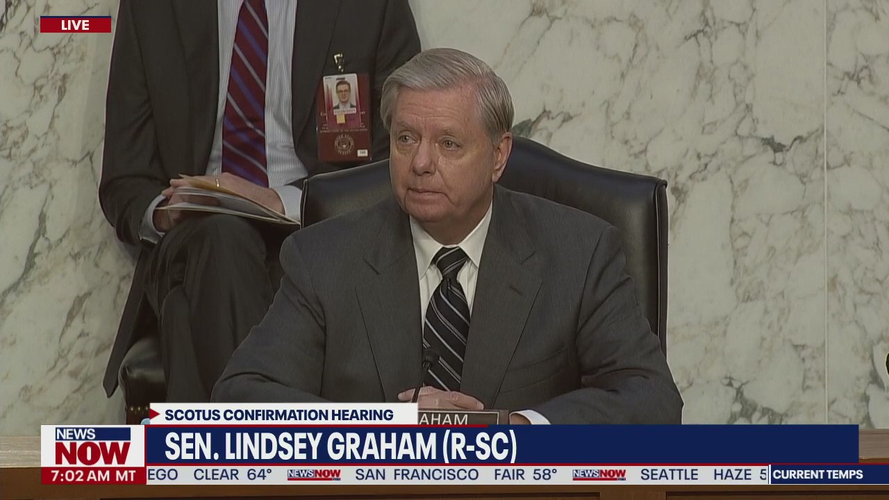Sen. Lindsey Graham gives opening remarks at confirmation hearings