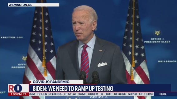 Biden discusses November jobs report and economic impact of pandemic