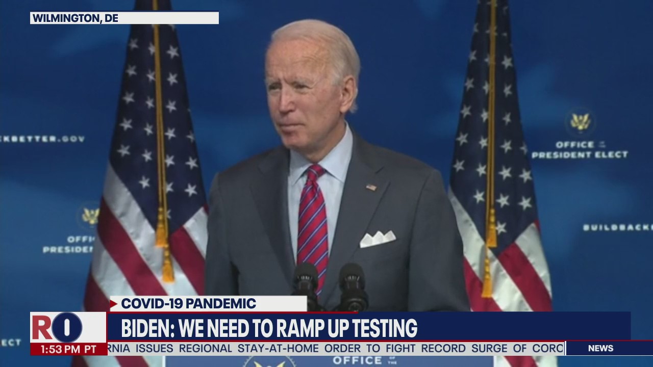 Biden discusses November jobs report and economic impact of pandemic