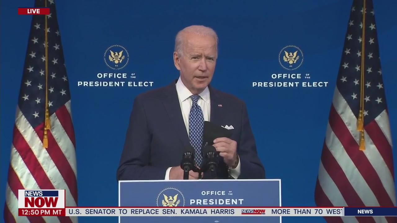 Biden addresses COVID bill, holiday pandemic precautions