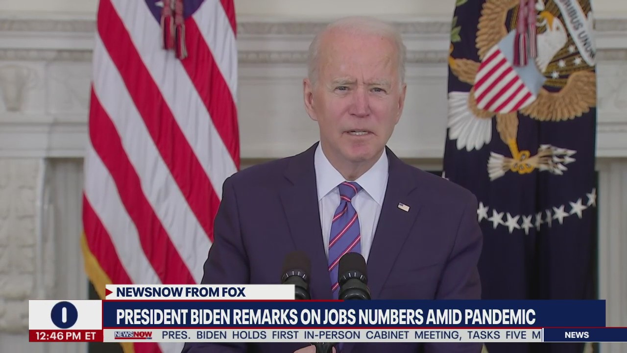 Biden comments on March jobs report that showed hiring surge
