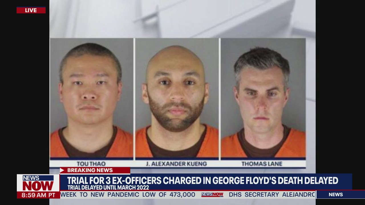 Trial delayed for 3-ex officers charged in George Floyd's death