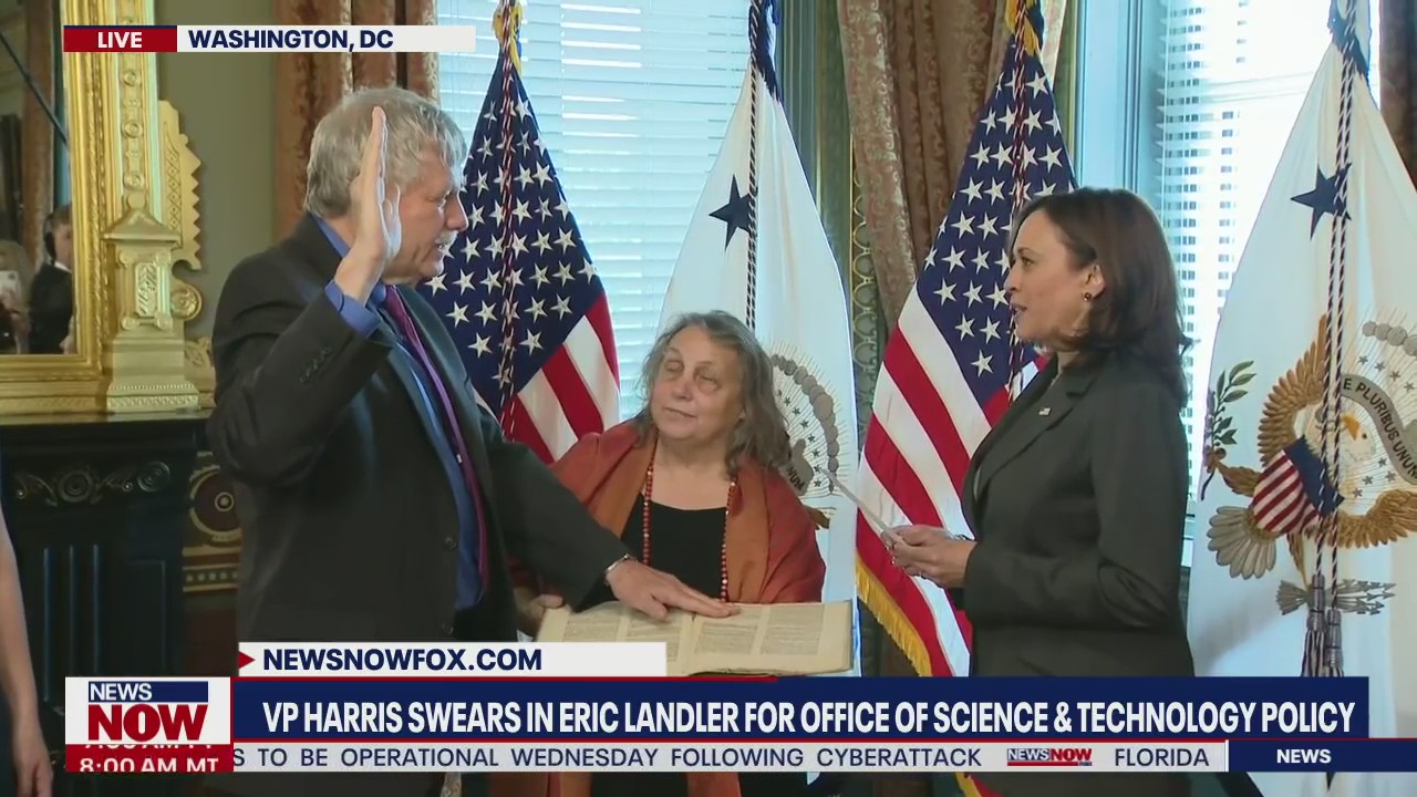 Kamala Harris swears in Eric Lander | NewsNOW from FOX