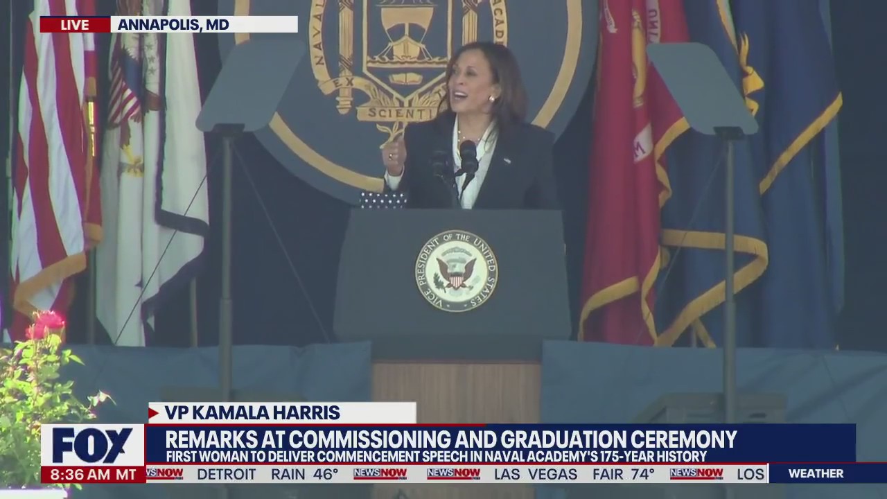 VP Harris delivers Naval Academy graduation speech | NewsNOW from FOX