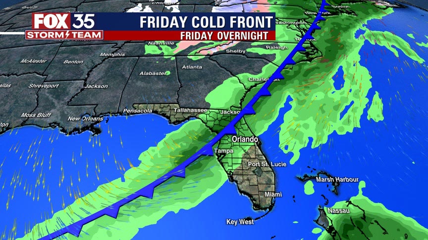 Another cold front on the way to bring storms to Central Florida