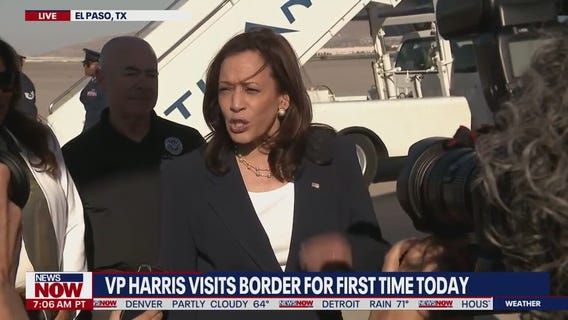 Kamala Harris arrives at Southern border | NewsNOW from FOX