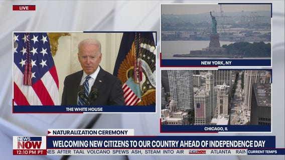 Biden addresses new citizens at White House naturalization ceremony
