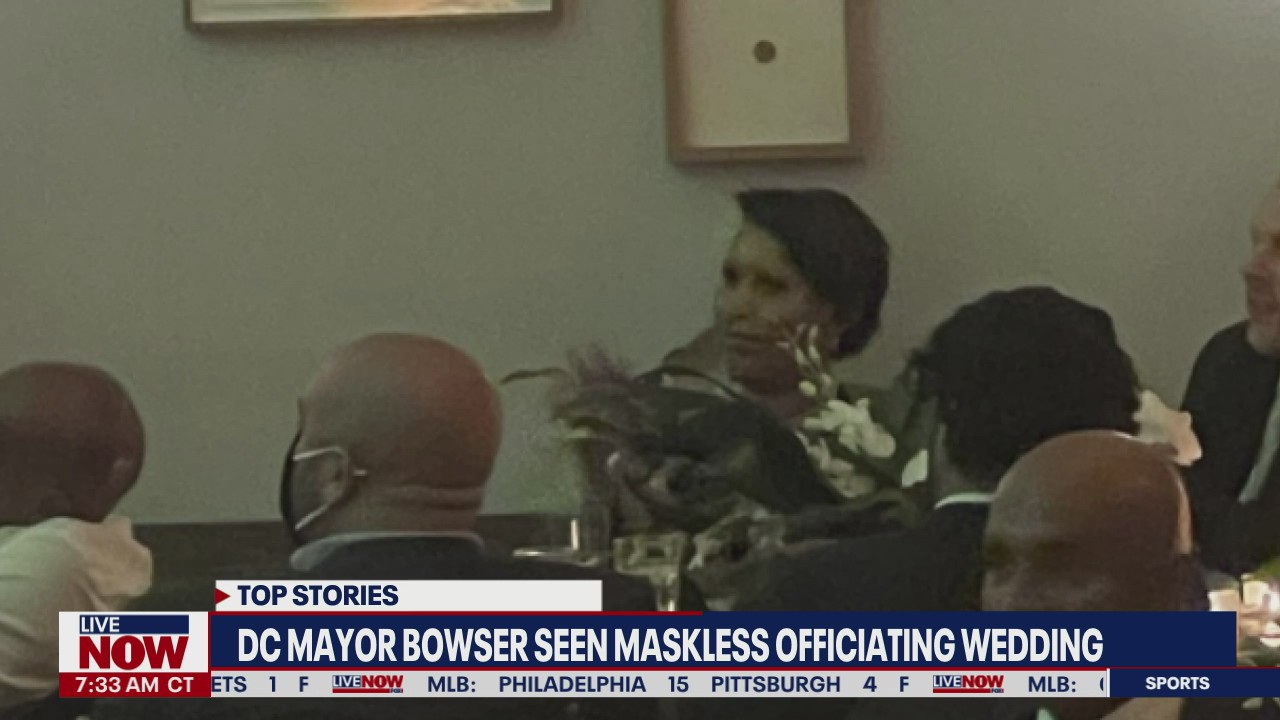 DC Mayor Bowser officiates large wedding after new indoor mask mandate | LiveNOW from FOX
