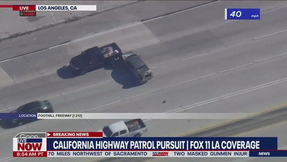 Erratic driving & crash during California police chase | LiveNOW from FOX