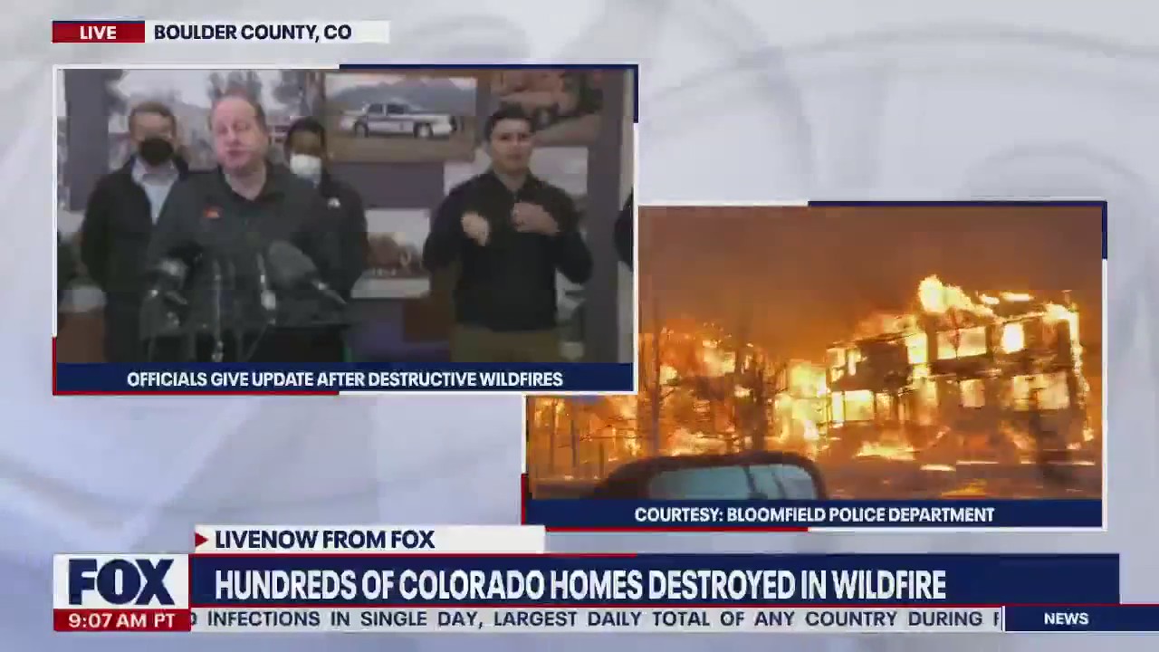 "Struggling to believe": Colorado wildfires destroy communities, officials give update