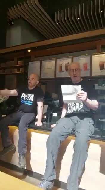 'Succession' actor James Cromwell glues hand to Starbucks counter