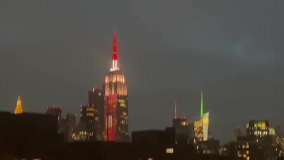 Empire State Building lights up for 'Stranger Things' promotion