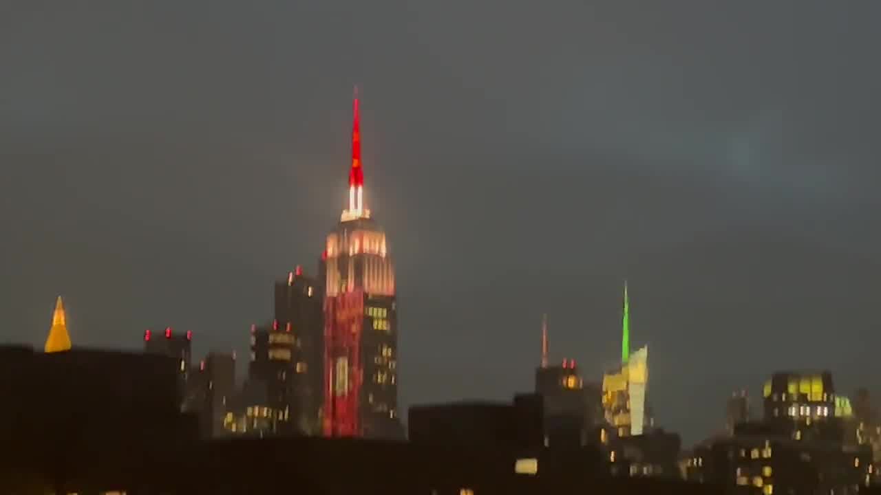 Empire State Building lights up for 'Stranger Things' promotion