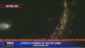 4 people stabbed after soccer game at Montgomery County park, officials say