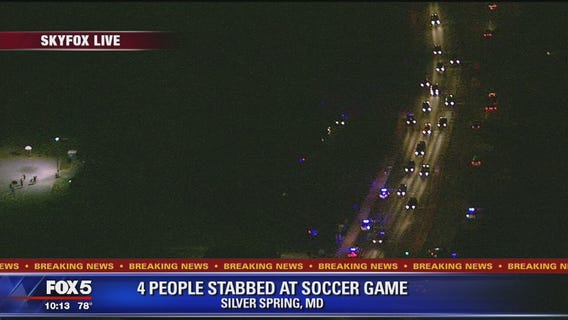 4 people stabbed after soccer game at Montgomery County park, officials say