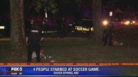 4 people stabbed after soccer game at Montgomery County park, officials say