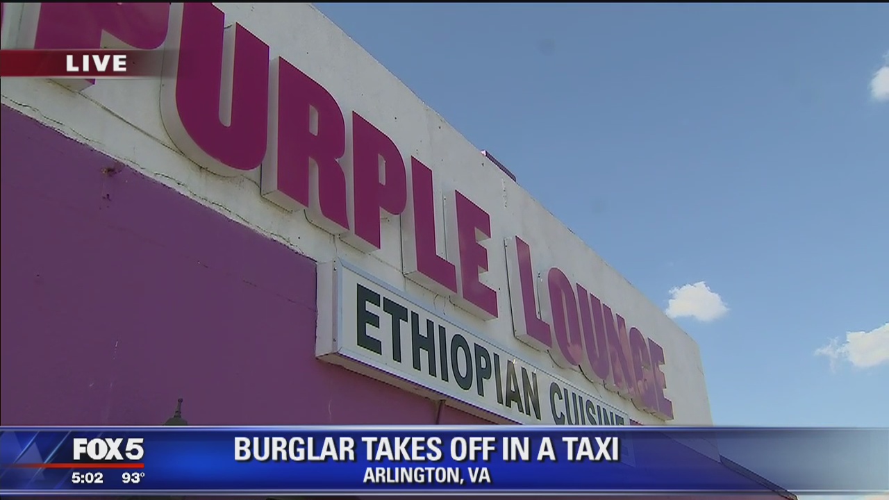 Arlington burglar flees scene in taxi, police say