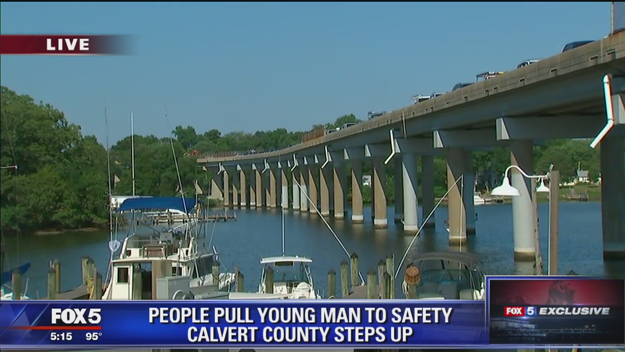 Good Samaritans help stop young man from jumping off Maryland bridge