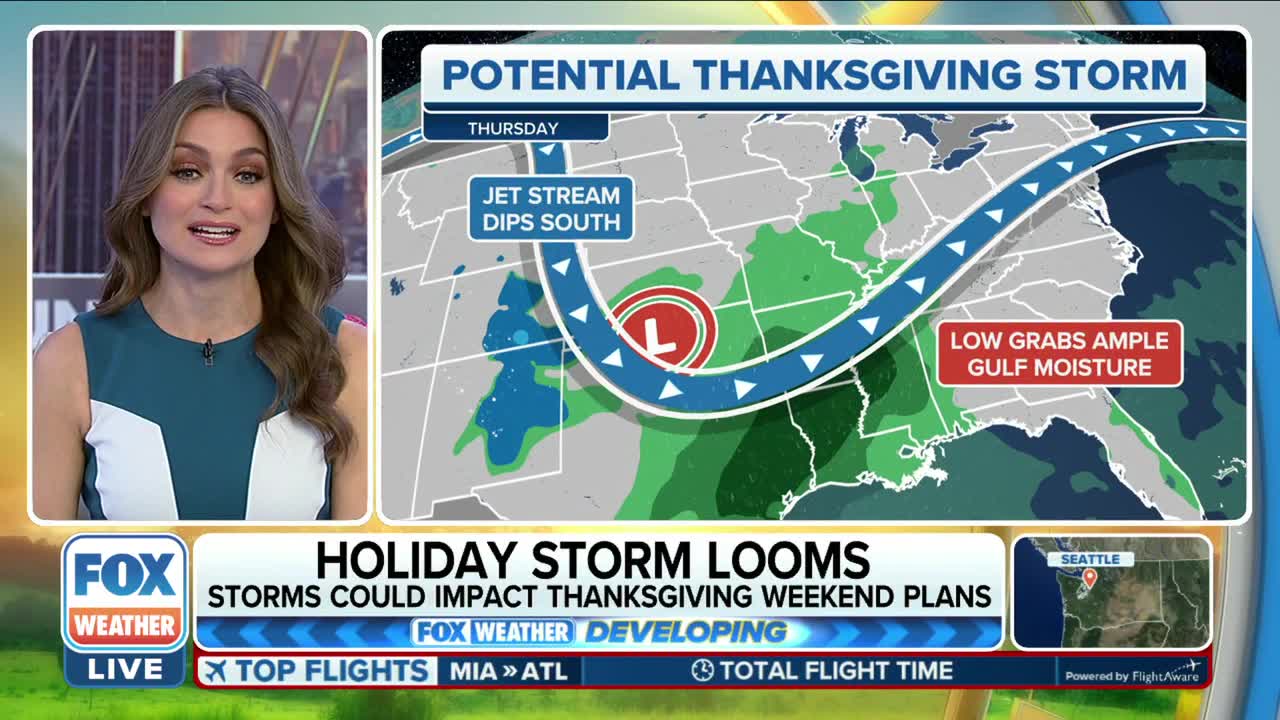 Holiday storm looms as storms could impact Thanksgiving weekend plans