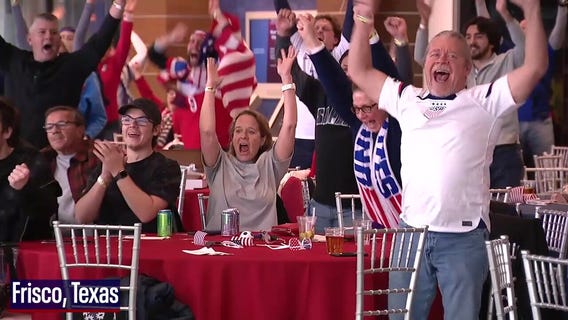 Watch: Fans cheer USA's first World Cup goal