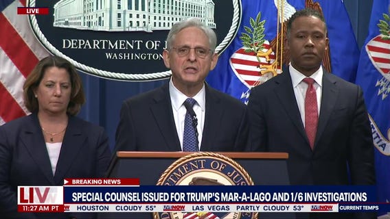 Trump criminal probe: AG Garland announces special counsel for investigation | LiveNOW from FOX