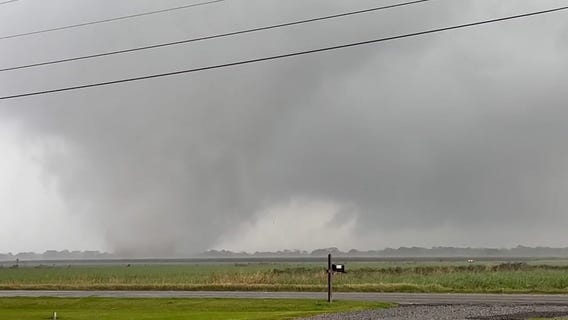 Tornado spotted in New Iberia, Louisiana