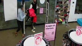 Rainbow clothes thief suspect locked in store