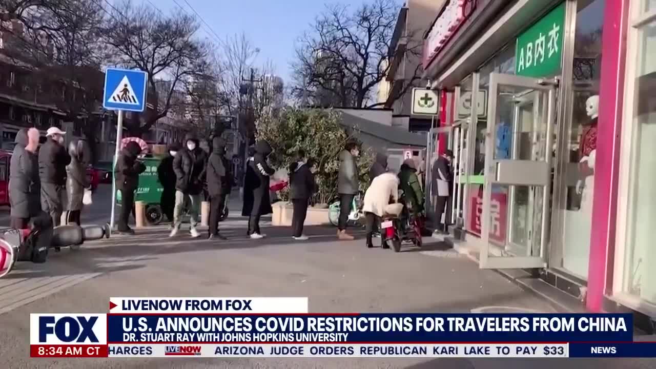 U.S. announces Covid restrictions for travelers from China